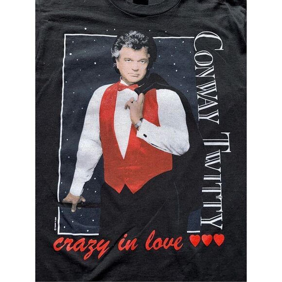 Vintage Conway Twitty Crazy In Love Tee - Picture 3 of 4